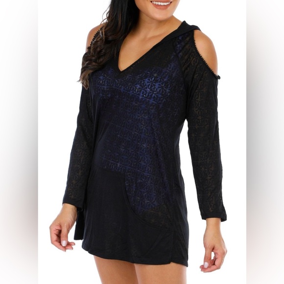 Cover 2 Cover Other - Beach Swim Black Cover Up, NWT